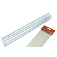 CROWNMAN Nylonová sťahovacia páska 2,5x100mm biela - 100ks