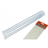 CROWNMAN Nylonová sťahovacia páska 3,6x200mm biela - 100ks