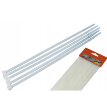 CROWNMAN Nylonová sťahovacia páska 4,8x200mm biela - 100ks