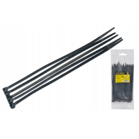 CROWNMAN Nylonová sťahovacia páska 4,8x300mm čierna - 100ks