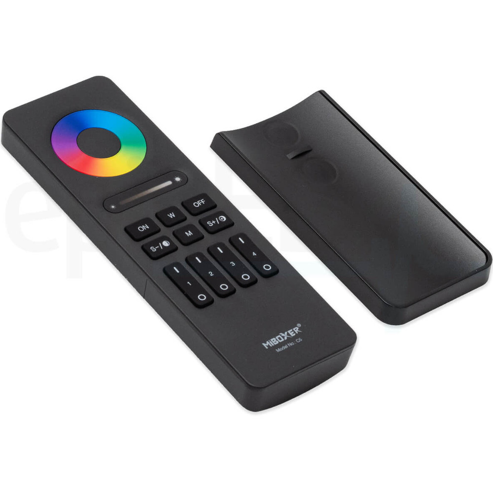 MiBOXER – 4-zónový dotykový RGB/CCT ovládač typ C5 - dosah 30m -  s magnetickým nástenným držiakom