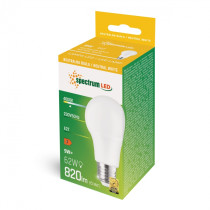SPECTRUM LED - Žiarovka SPECTRUM - 9W - 820lm - 270° - 230V - Neutrálna biela / 4000°K - GLS E-27