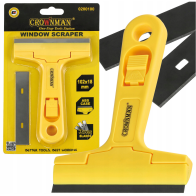 CROWNMAN 145mm škrabka na farby s výmennými čepeľami