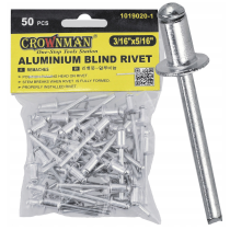 CROWNMAN Hliníkové trhacie nity 4,75mmx8mm sada 50 kusov