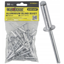 CROWNMAN Hliníkové trhacie nity 4,75x19mm sada 50 kusov