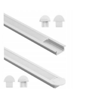 ECOLIGHT Hliníkový profil 2m zapustený biely set