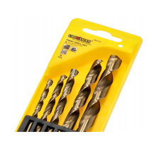 CROWNMAN HSS kobaltové skrutkovacie vrtáky 4-10mm do kovu, 5 kusov