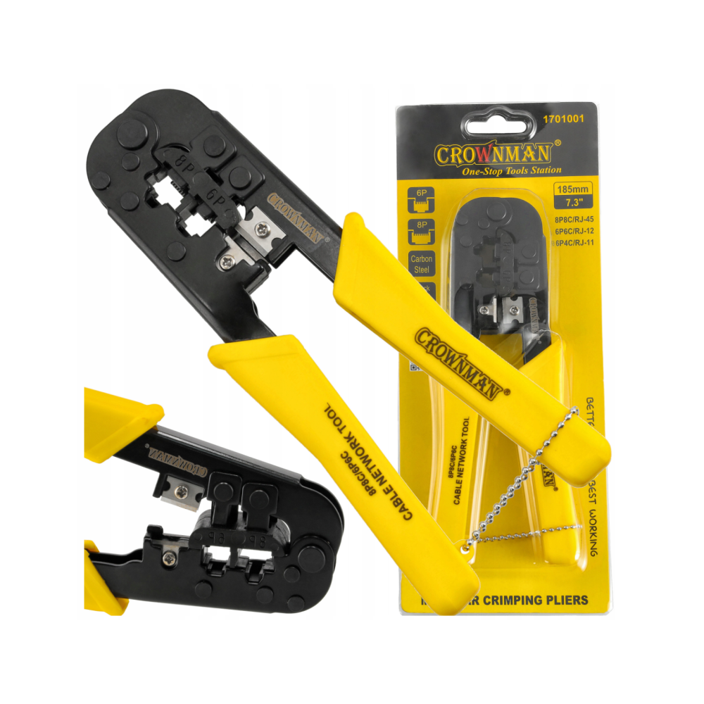 CROWNMAN Krimpovací/izolačný odstraňovač RJ45 pre 185mm 6P 8P zástrčky