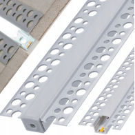 BERGE LED hliníkový profil zapustený 1m - sada