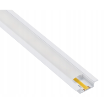 BERGE LED hliníkový profil zapustený 1m biely - sada