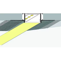 BERGE LED hliníkový profil zapustený 1m - sada