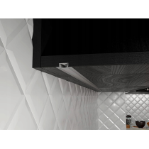 BERGE LED hliníkový profil zapustený 1m biely - sada