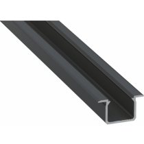 Led-Labs LED profil LUMINES typ U čierny elox 3m