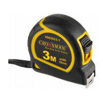 CROWNMAN Zvinovací meter/meracia páska so zámkom, pravítko 3M 16mm