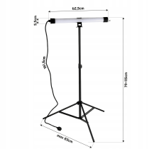 BERGE Detailingová lampa na statív 20W 1700LM + 10m opasok