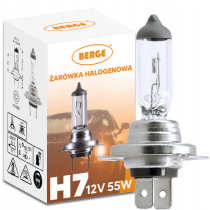 BERGE H7 Halogénová žiarovka - 12V - 55W - teplá biela 3200K - SADA 2 ks.