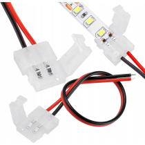 ECOLIGHT Mono klip konektor LED pásky - 8mm 2pin kábel