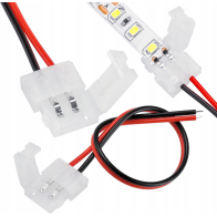 ECOLIGHT Mono klip konektor LED pásky - 8mm 2pin kábel