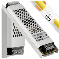 BERGE Super Slim LED modulárny napájací zdroj - 12V - 100W - 8,33A - IP20