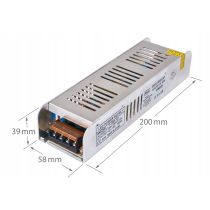 BERGE Tenký modulárny LED zdroj 12V - 150W - 12,5A - IP20