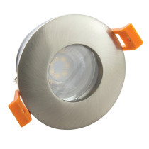 SPECTRUM LED - FIALE IV zapustené kruhové svietidlo GU10 IP65 Ø83x5SPECTRUM LED - 250V - Strieborné