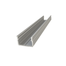 BERGE Hliníkový LED profil 9,8mm - 1m + difúzor z mliečneho skla