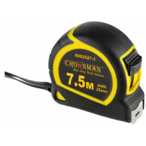 CROWNMAN Zvinovací meter / zvinovací meter so zámkom, pravítko 7,5 M 25mm