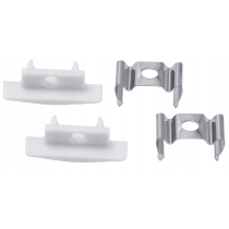 BERGE LED hliníkový profil zapustený 2m biely - sada