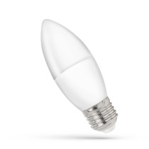 SPECTRUM LED - Žiarovka - 4W - 340lm - 200° - 230V - Studená biela / 6000°K - C37 E-27