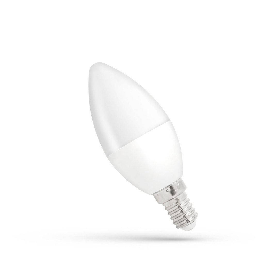 SPECTRUM LED - Žiarovka - 8W - 710lm - 160° - 230V - Studená biela / 6000°K - C37 E-14