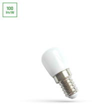 SPECTRUM - Žiarovka- 1,5W - 150lm - 120° - 230V - Studená biela / 6000°K - T26 E14
