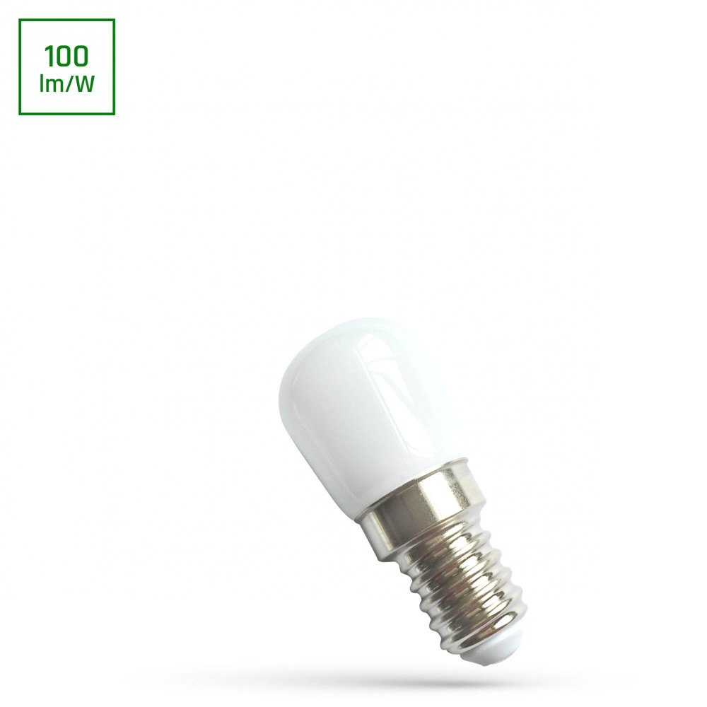 SPECTRUM - Žiarovka- 1,5W - 150lm - 120° - 230V - Studená biela / 6000°K - T26 E14