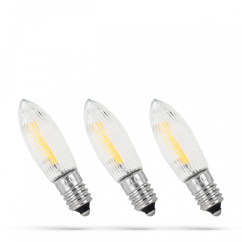 SPECTRUM LED - 3x ŽiarovkyCHRISTMAS - 0,2W - 10-55V - Teplá biela / 2200°K - COG E-10