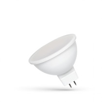SPECTRUM LED - ŽiarovkaMILKY - 6W - SMD - 590lm - 110° - 12V - Studená biela / 6000°K - MR16