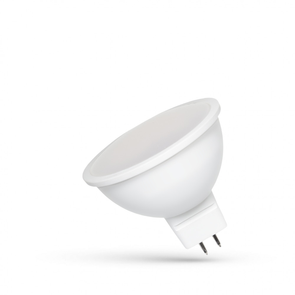 SPECTRUM LED - ŽiarovkaMILKY - 6W - SMD - 590lm - 110° - 12V - Studená biela / 6000°K - MR16