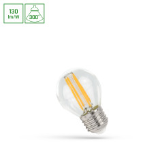 SPECTRUM LED - Stmievateľná ŽiarovkaCLEAR - 5,5W - 710lm - 300° - 230V - Teplá biela / 2700°K - COG G45 E-27