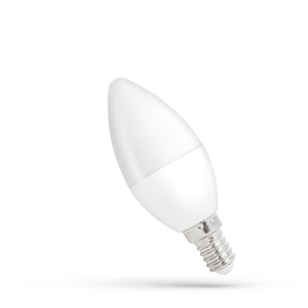 SPECTRUM LED - Stmievateľná Žiarovka- 6W - 520lm - 160° - 230V - Studená biela / 6000°K - C37 E-14