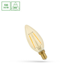 SPECTRUM LED - ŽiarovkaRETROSHINE - 2W - 260lm - 300° - 230V - Teplá biela / 2400°K - COG C35 E-14