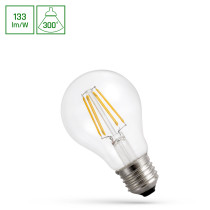 SPECTRUM - ŽiarovkaCLEAR - 7W - 930lm - 300° - 230V - Neutrálna biela / 4000°K - GLS COG A60 E-27