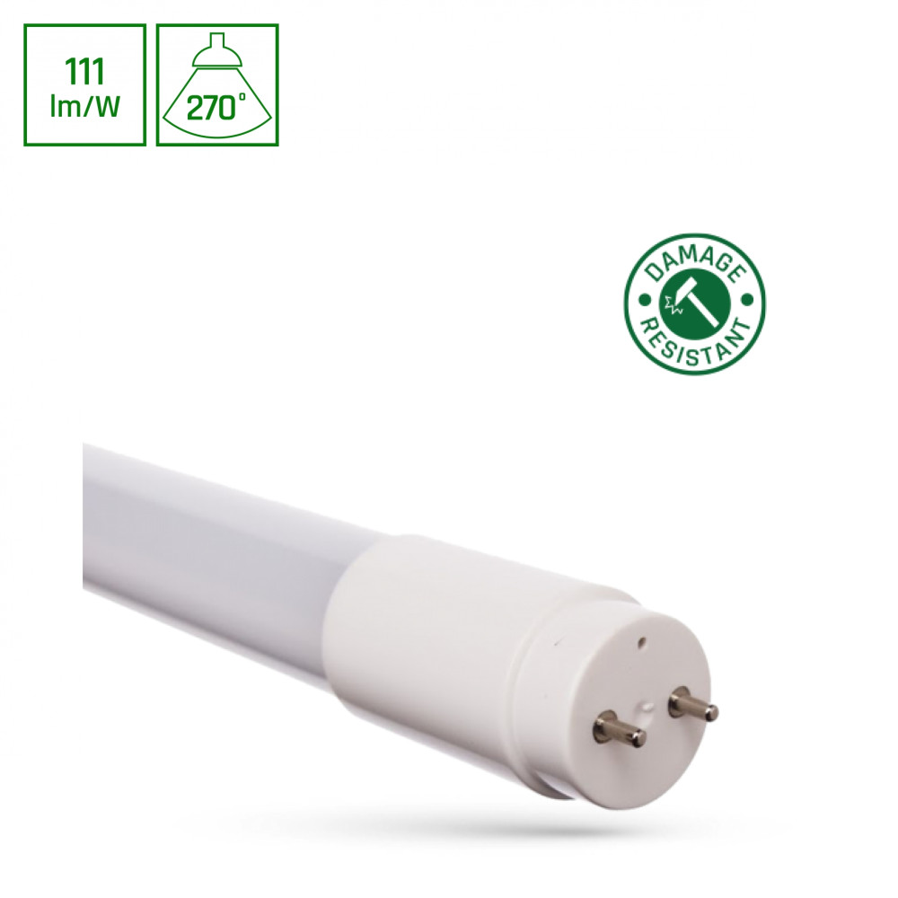 SPECTRUM LED -  Trubica LED NANO-PLASTIC 600 - 9W  - 1000lm - 270° - 230V - Studená biela / 6000°K - T8  G13