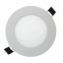 SPECTRUM - ALGINE ECO zapustený kruhový panel 12W IP20 230V Studená biela / 6000°K - Biely rám