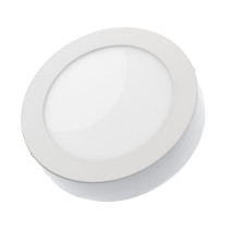SPECTRUM - ALGINE ECO prisadený kruhový panel 12W IP20 230V Studená biela / 6000°K - Biely rám