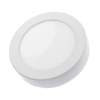 SPECTRUM - ALGINE ECO prisadený kruhový panel 12W IP20 230V Studená biela / 6000°K - Biely rám