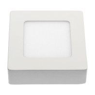 SPECTRUM - ALGINE ECO prisadený štvorcový panel 6W IP20 230V Studená biela / 6000°K - Biely rám
