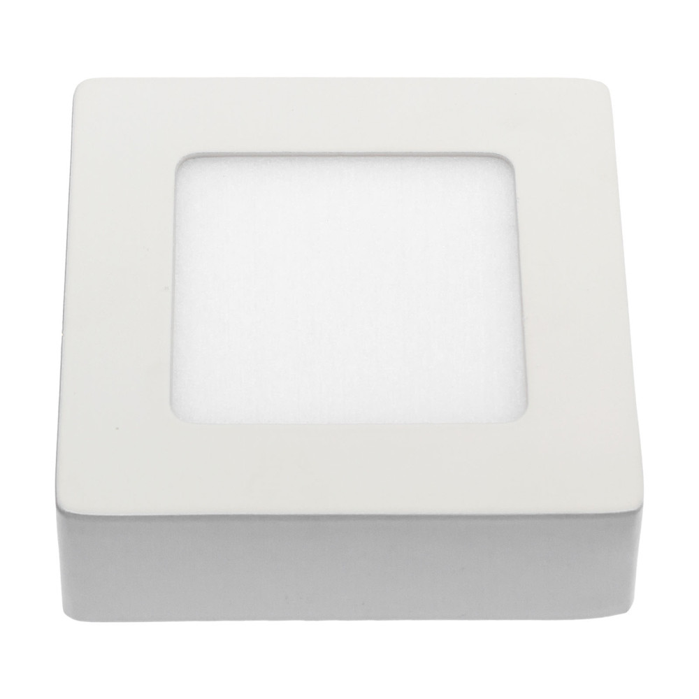 SPECTRUM LED - ALGINE ECO prisadený štvorcový panel 6W IP20 230V Teplá biela / 3000°K - Biely rám