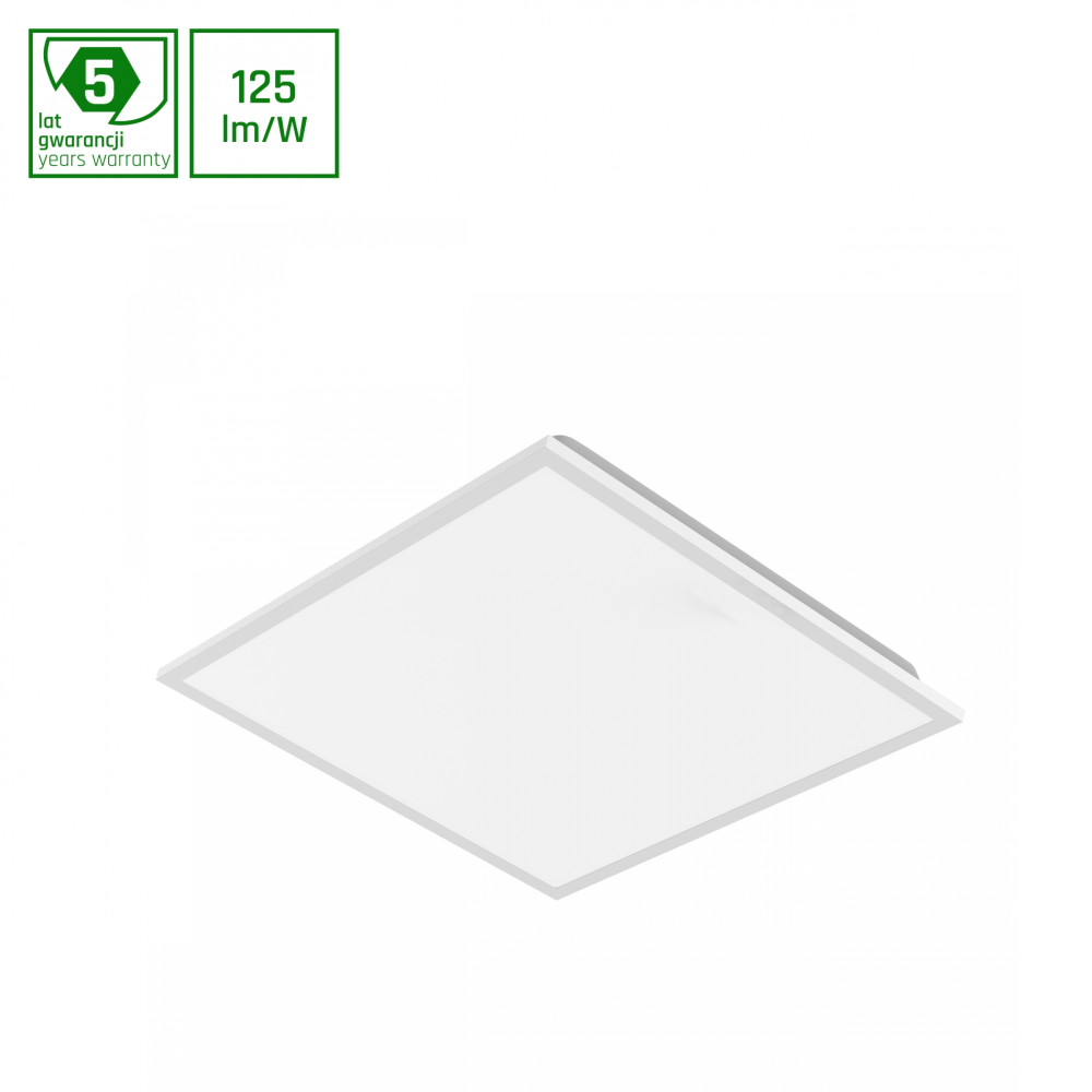 SPECTRUM LED - ALGINE BACKLIGHT LED panel 40W 120° IP20 600x600x28MM 230V Neutrálna biela / 4000°K - Biely rám / záruka 5 rokov