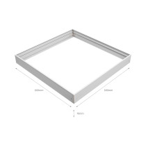 SPECTRUM LED - montážny rámček na povrch pre LED panel - ALGINE BACKLIGHT 600x600x70mm - Biely
