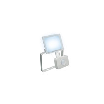 SPECTRUM LED - NOCTIS LUX 3 - 10W reflektor IP44 230V Studená biela / 6000°K - Biely / so senzorom pohybu