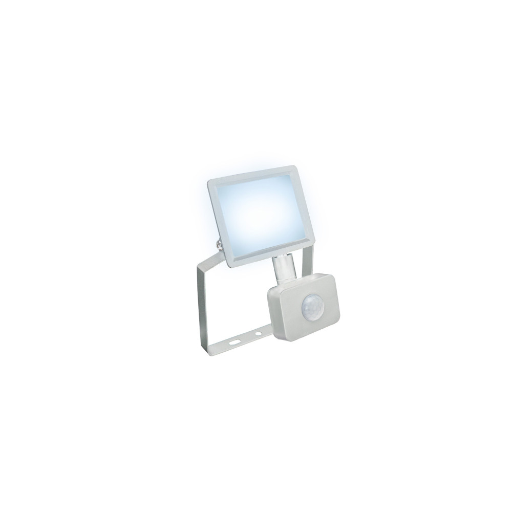 SPECTRUM LED - NOCTIS LUX 3 - 10W reflektor IP44 230V Studená biela / 6000°K - Biely / so senzorom pohybu