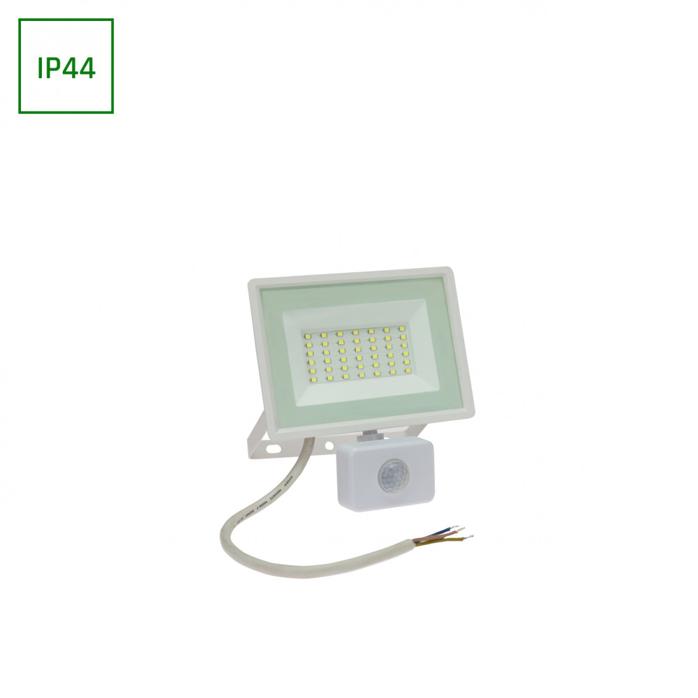 SPECTRUM LED - NOCTIS LUX 3 - 30W reflektor IP44 230V Teplá biela / 3000°K / 4000°K - Čierny / so senzorom pohybu